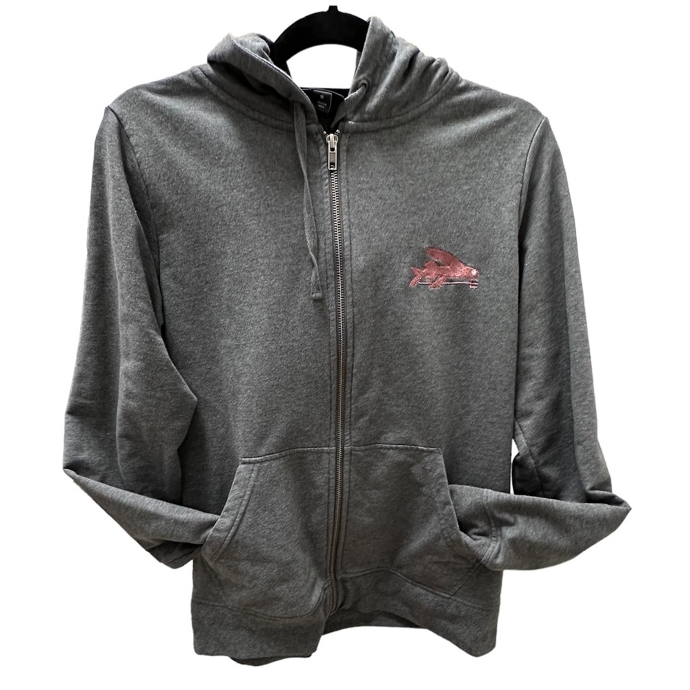 Patagonia Flying Fish Ahnya Full-Zip Hoodie Grey Size M EUC
